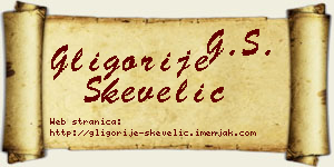 Gligorije Skevelić vizit kartica